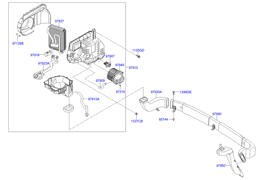 AIR CONDITIONER SYSTEM - REAR