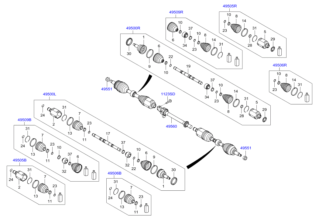 DRIVE SHAFT (REAR)