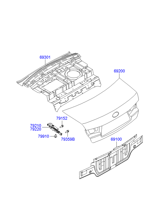 PANEL - REAR DOOR