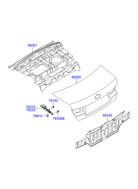 PANEL - REAR DOOR