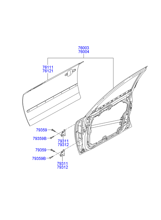 PANEL - REAR DOOR