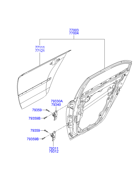 PANEL - REAR DOOR