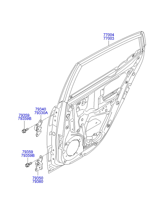 PANEL - REAR DOOR