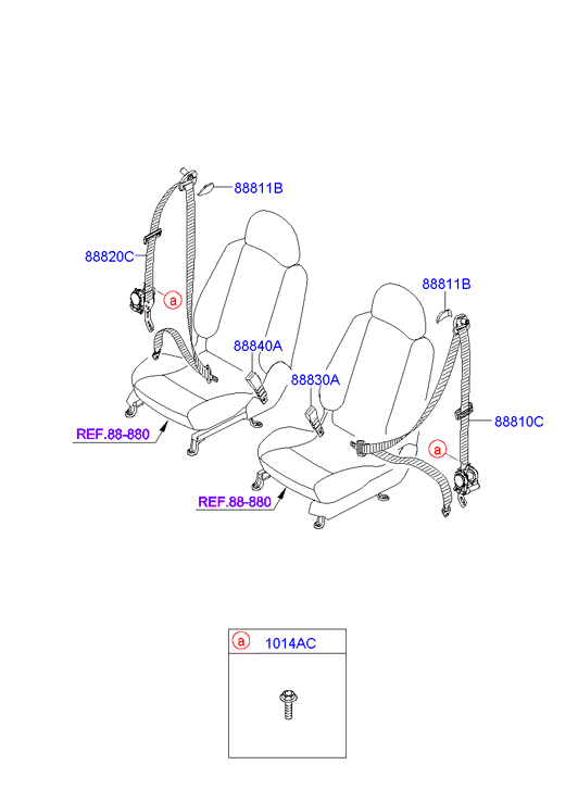 HOLDER ASSY - CHILD SEAT