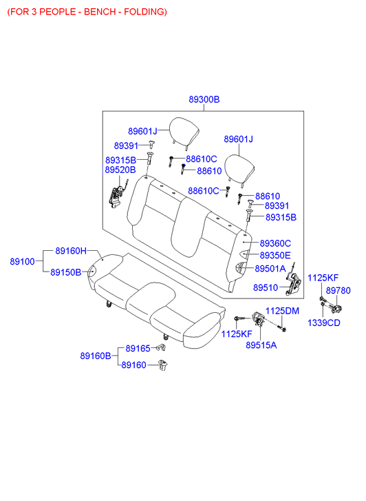 HOLDER ASSY - CHILD SEAT