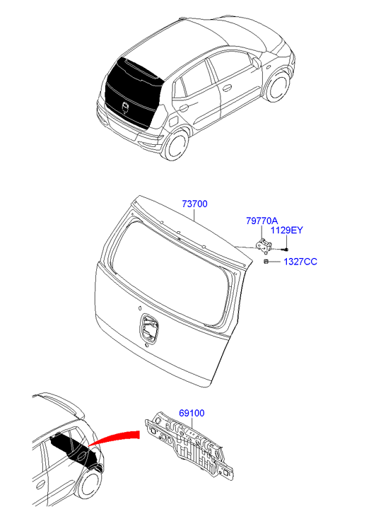 PANEL - REAR DOOR