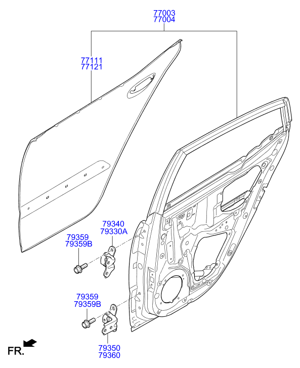 PANEL - REAR DOOR