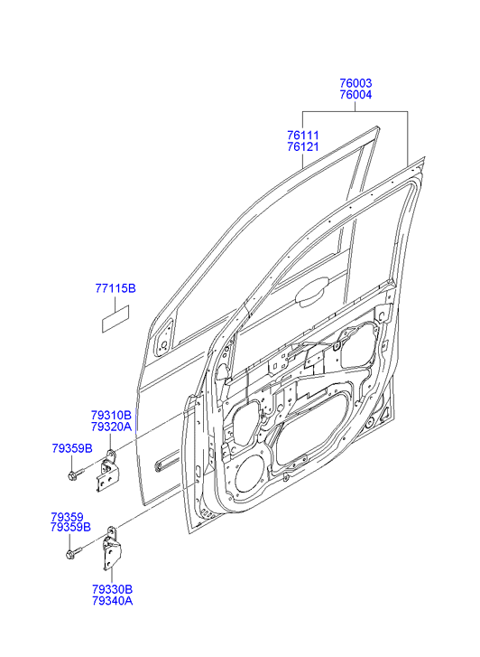 PANEL - REAR DOOR