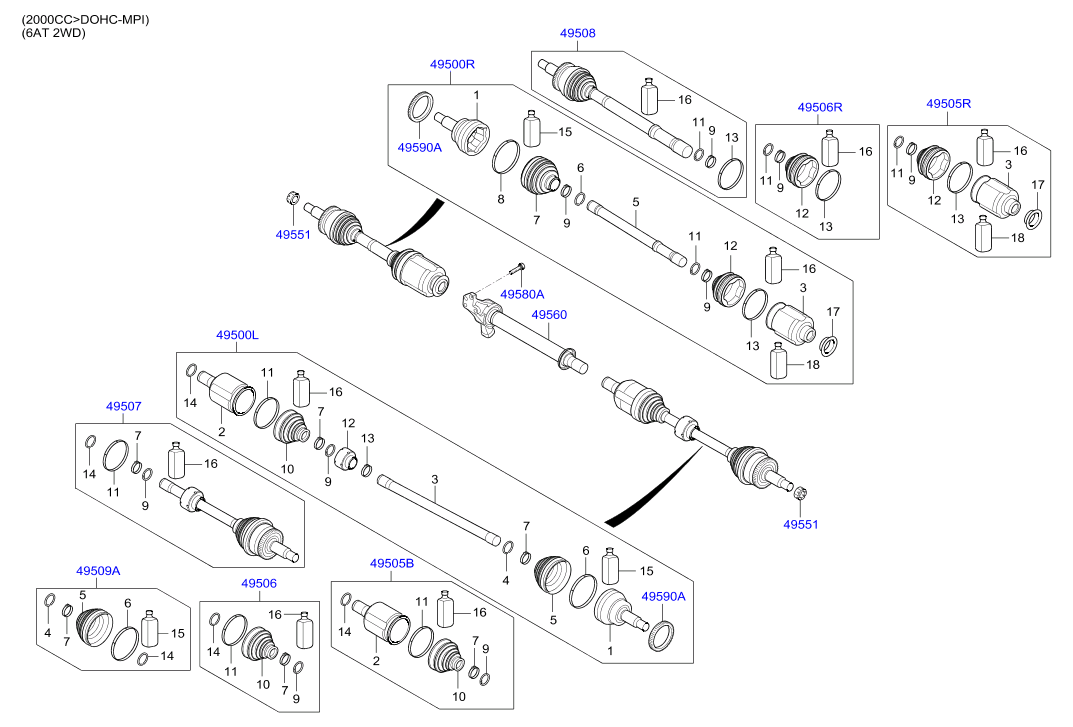 DRIVE SHAFT (REAR)