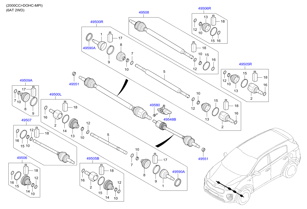 DRIVE SHAFT (REAR)