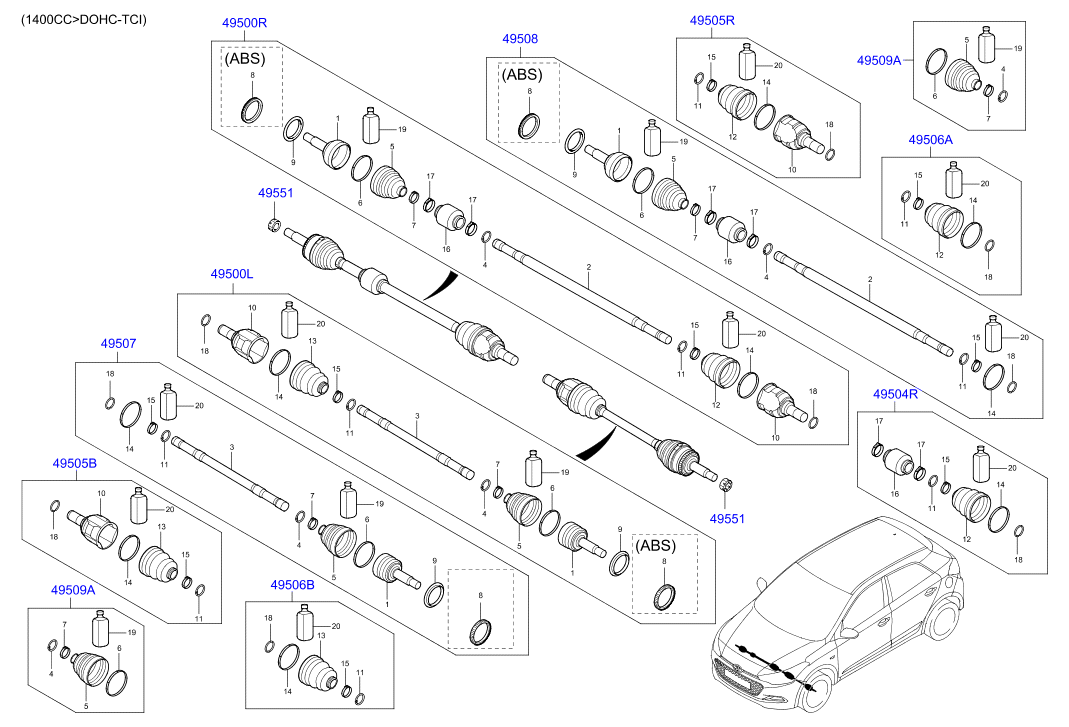 DRIVE SHAFT (FRONT)