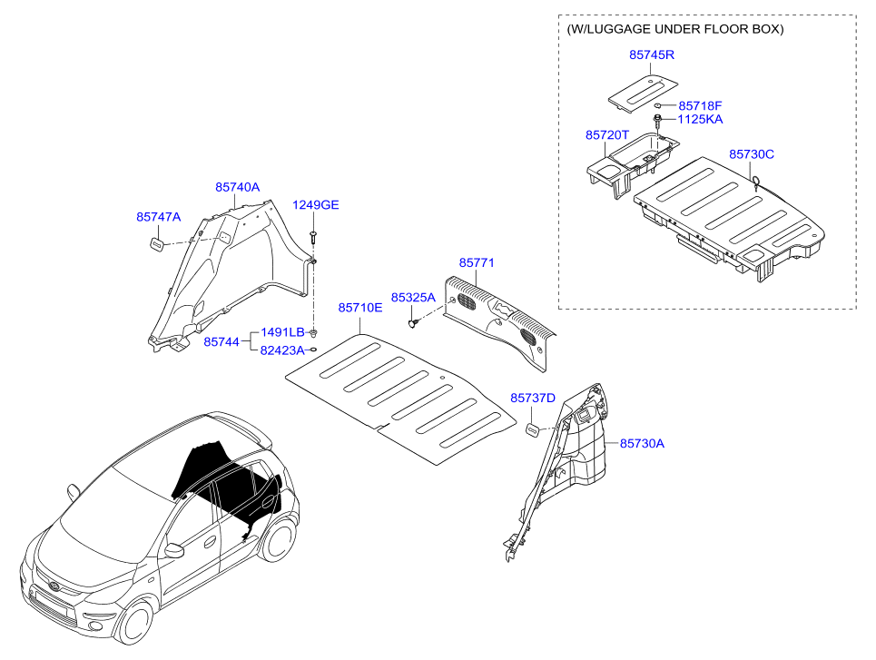 HOLDER ASSY - CHILD SEAT