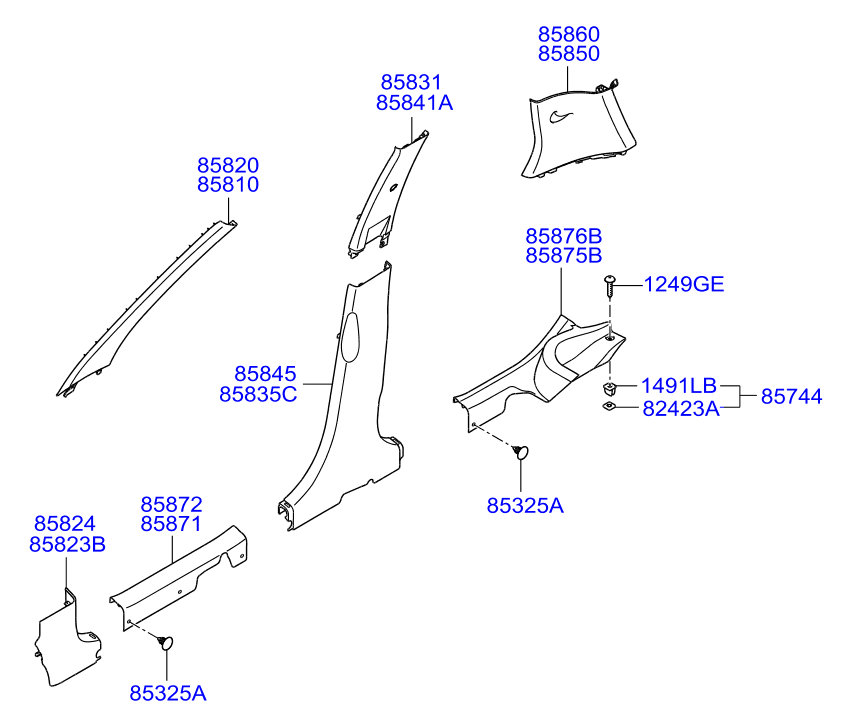 HOLDER ASSY - CHILD SEAT