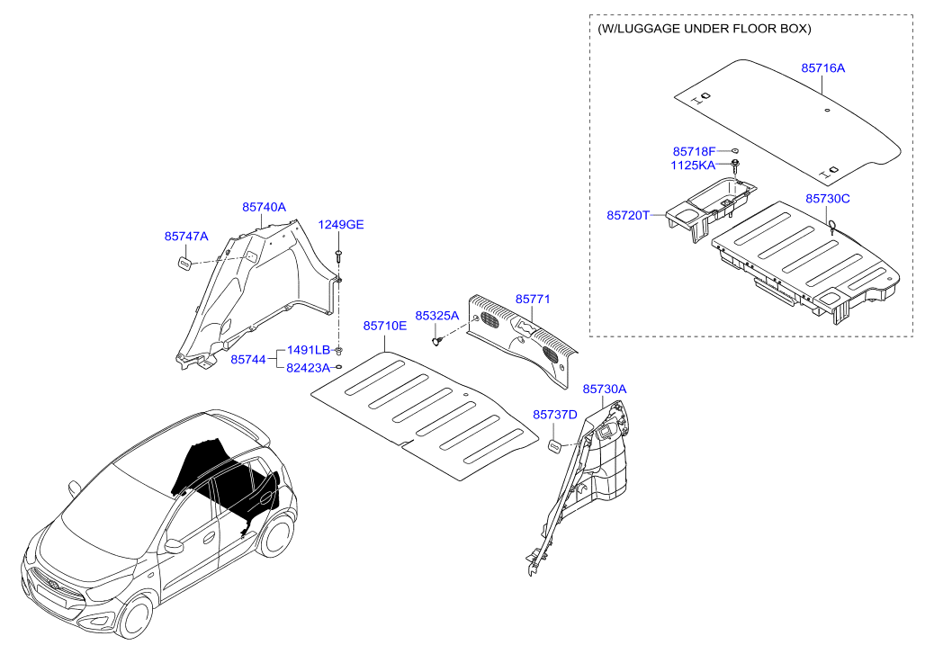 HOLDER ASSY - CHILD SEAT