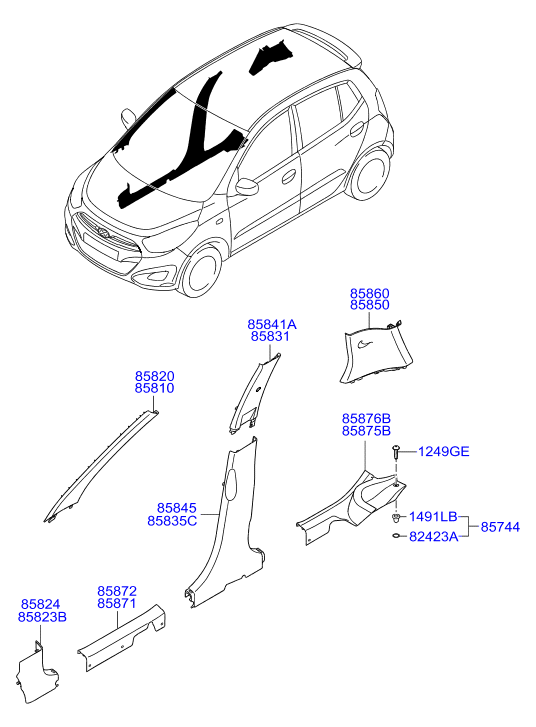 HOLDER ASSY - CHILD SEAT