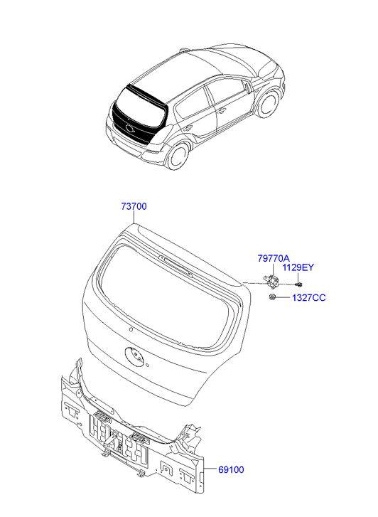 PANEL - REAR DOOR