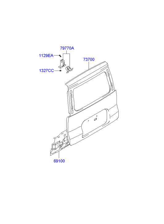 PANEL - REAR DOOR