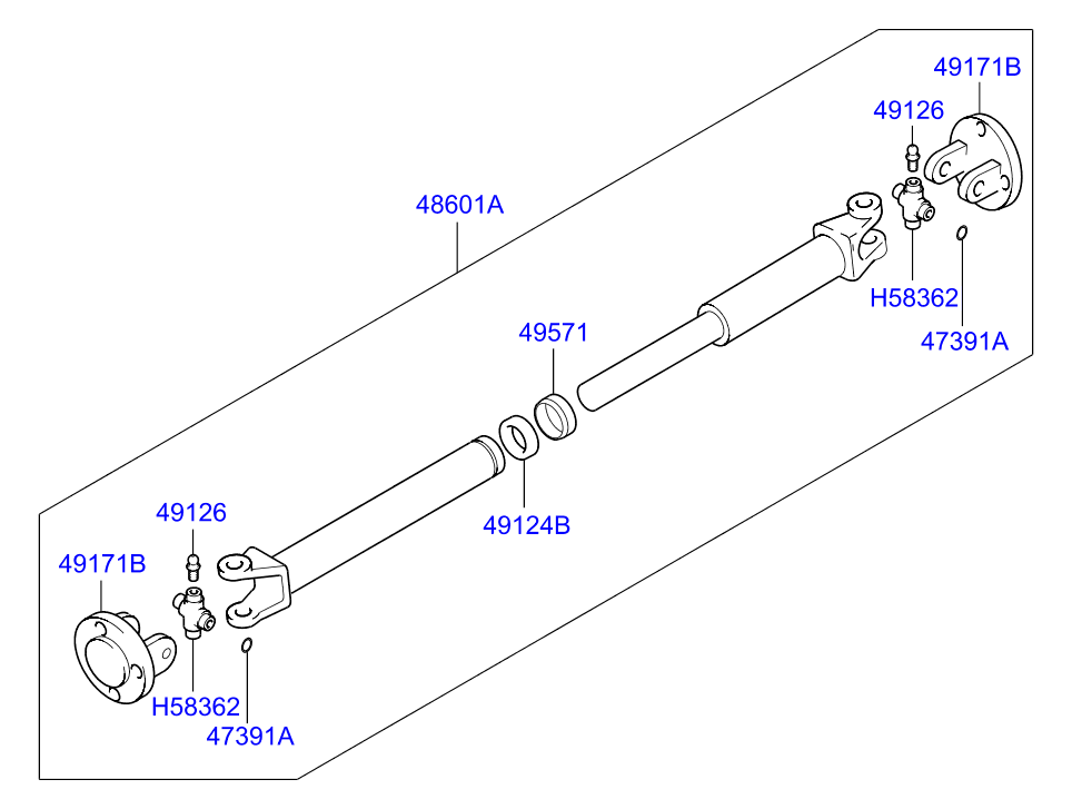 PTO DRIVE SHAFT (DUMP)