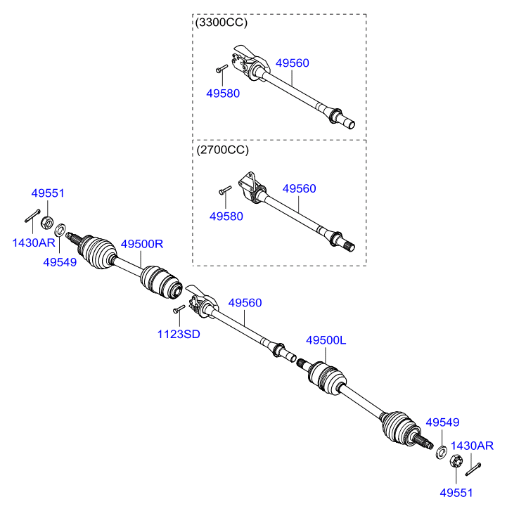 DRIVE SHAFT - FRONT