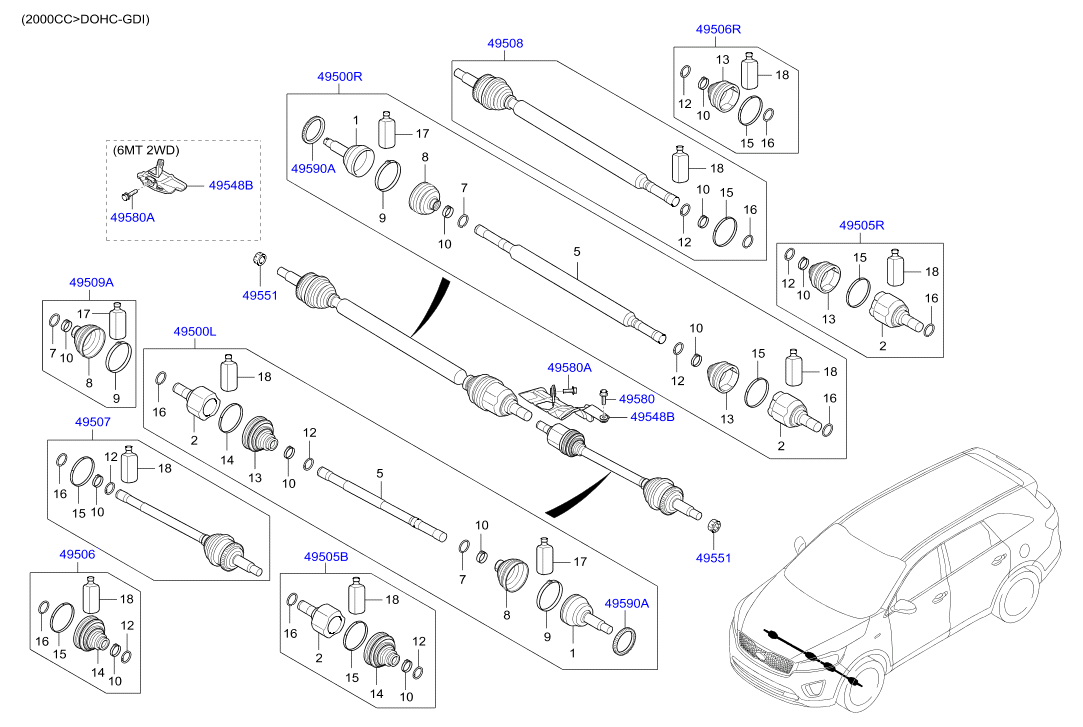 DRIVE SHAFT (REAR)