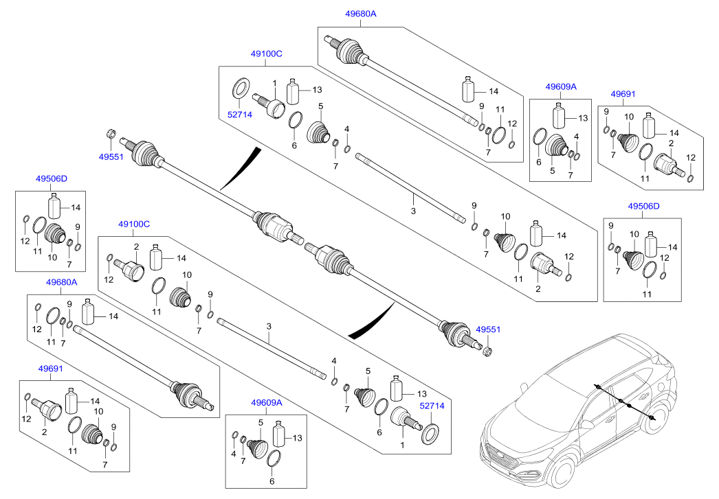 DRIVE SHAFT (REAR)