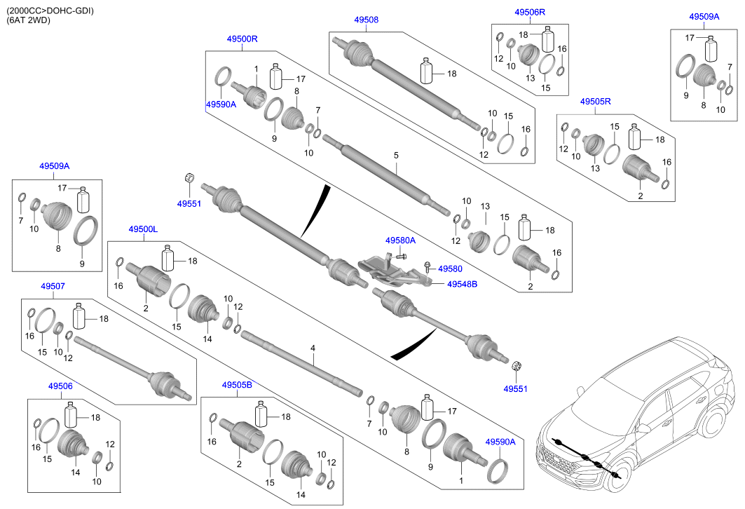 DRIVE SHAFT (REAR)