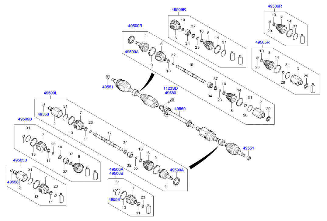 DRIVE SHAFT (REAR)