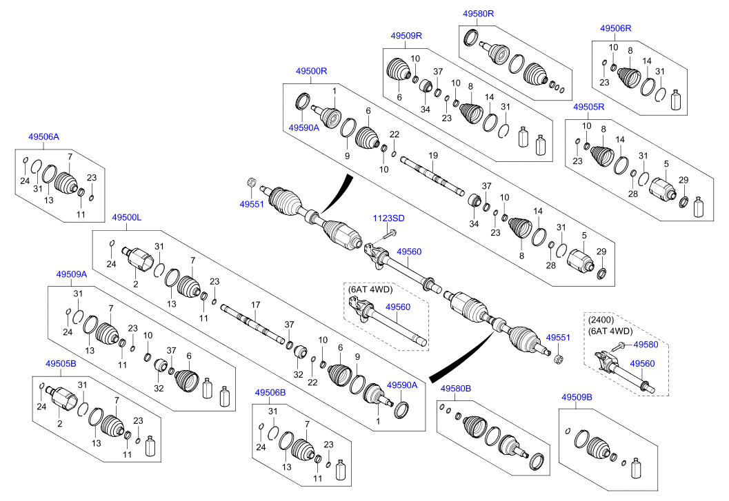 DRIVE SHAFT (REAR)