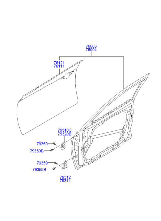 PANEL - REAR DOOR