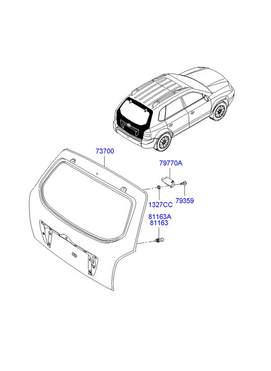 PANEL - REAR DOOR