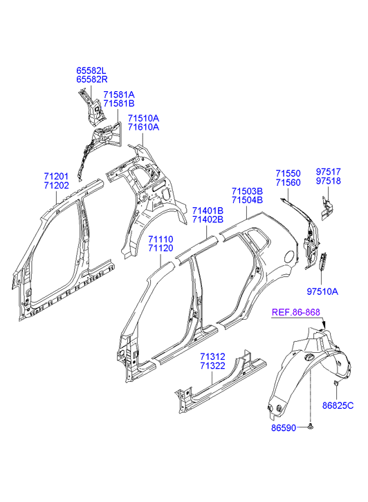 PANEL - REAR DOOR