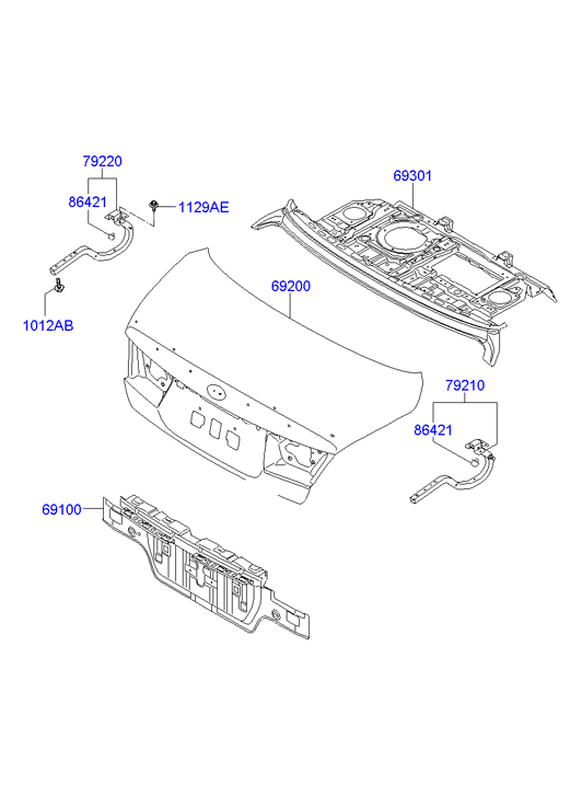 PANEL - REAR DOOR