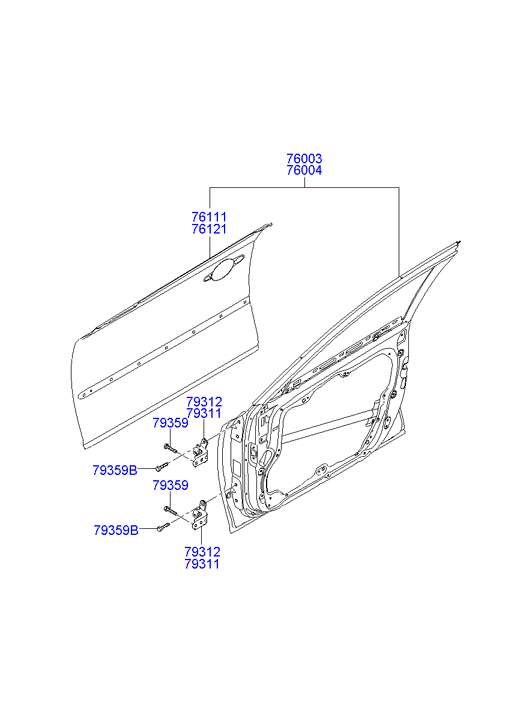 PANEL - REAR DOOR