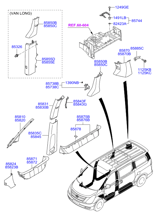 HARDWARE - REAR SEAT