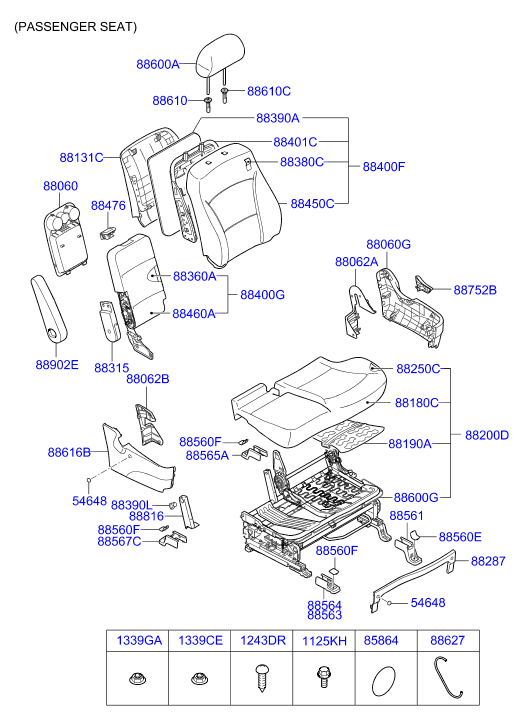 HARDWARE - REAR SEAT