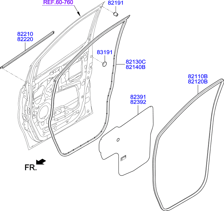 HARDWARE - REAR SEAT