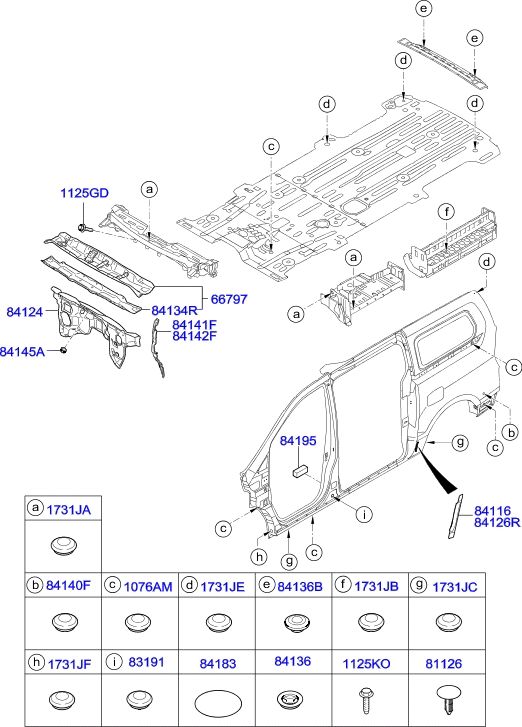 HARDWARE - REAR SEAT