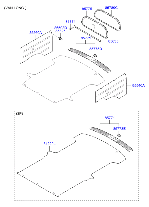 HARDWARE - REAR SEAT