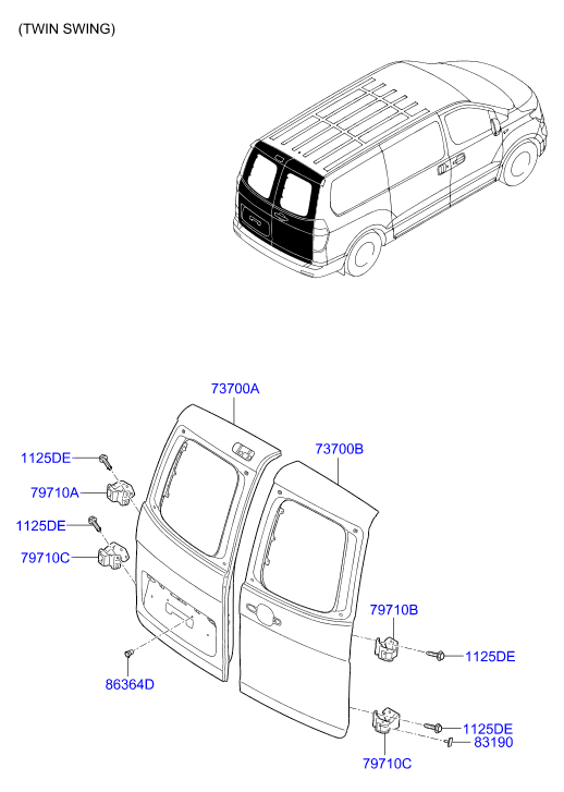 PANEL - REAR DOOR