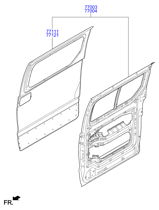 PANEL - REAR DOOR