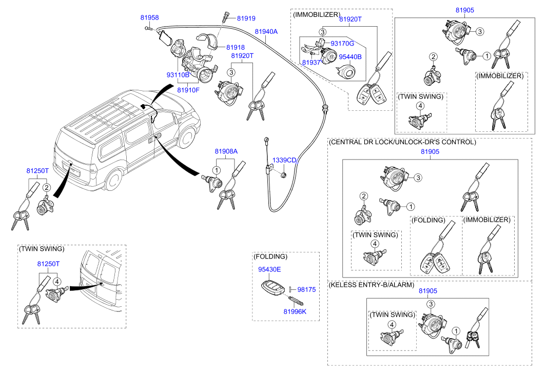 HARDWARE - REAR SEAT