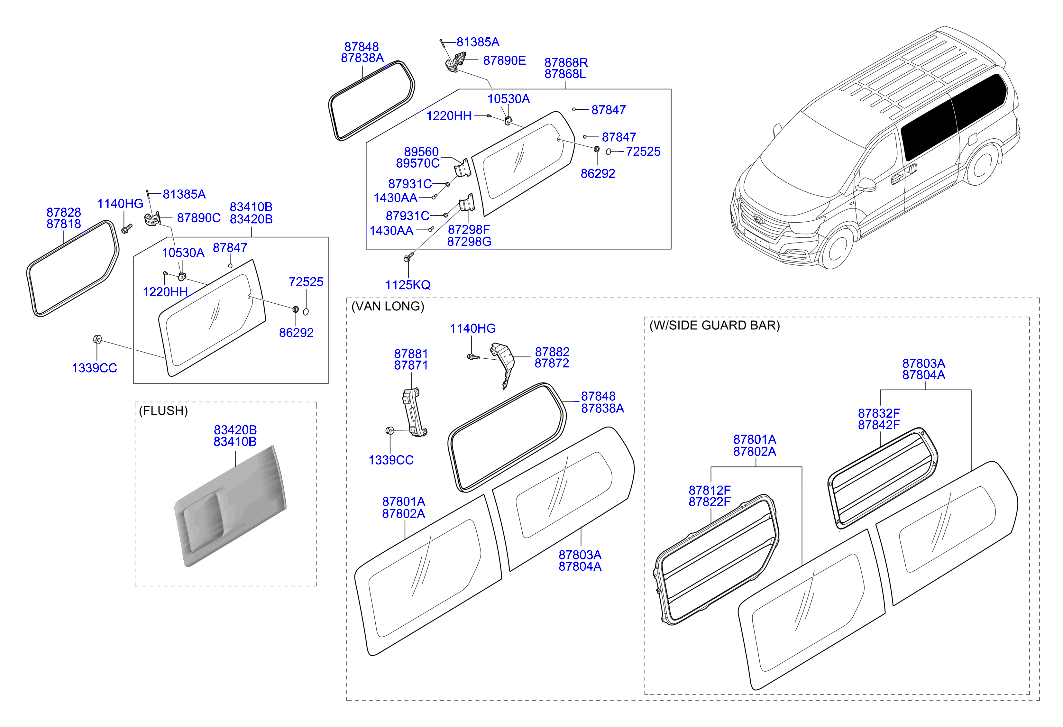 HARDWARE - REAR SEAT