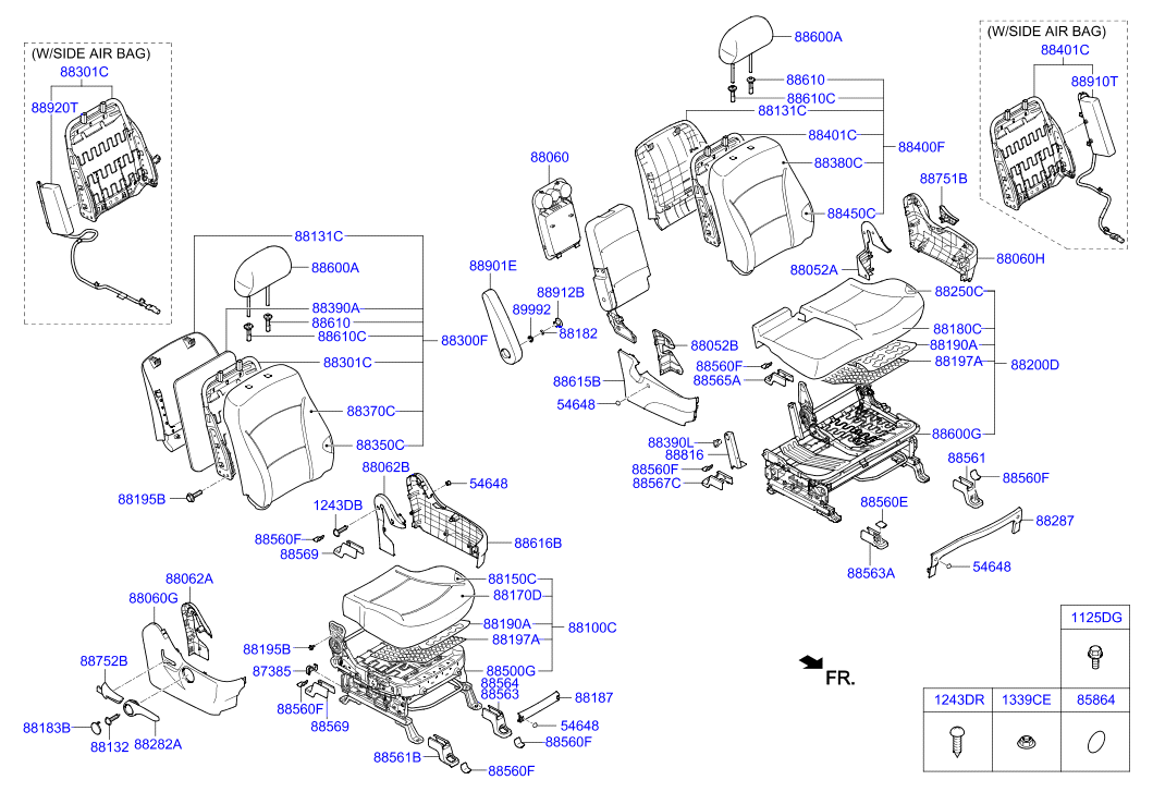 HARDWARE - REAR SEAT