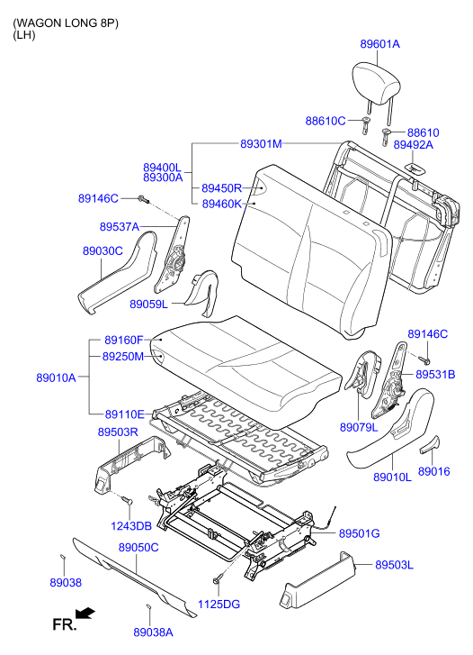 HARDWARE - REAR SEAT