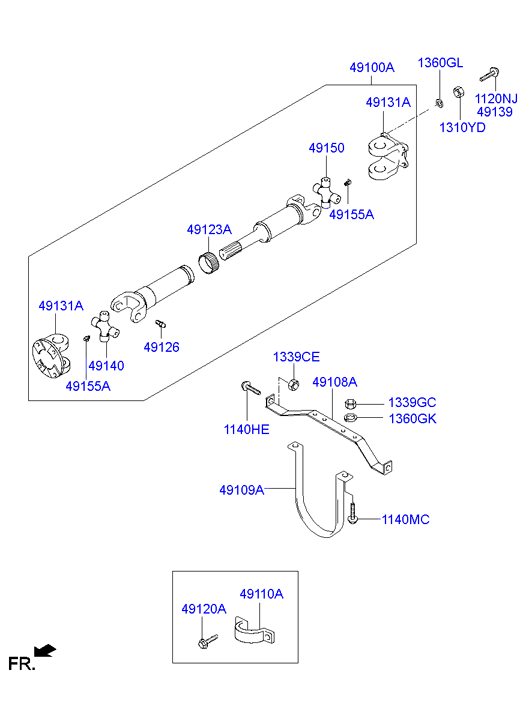 PROPELLER SHAFT (TANDEM)