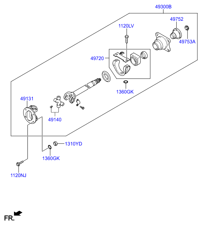 PROPELLER SHAFT (TANDEM)