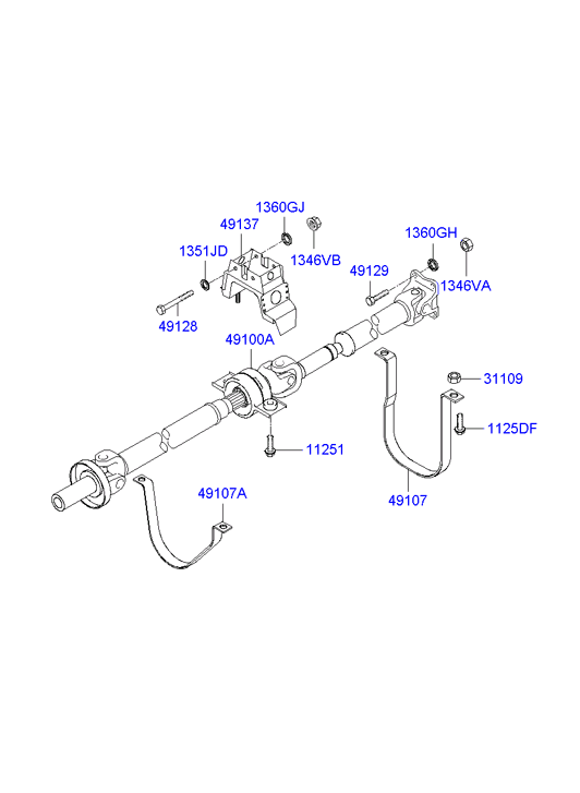 PROPELLER SHAFT (4WD)