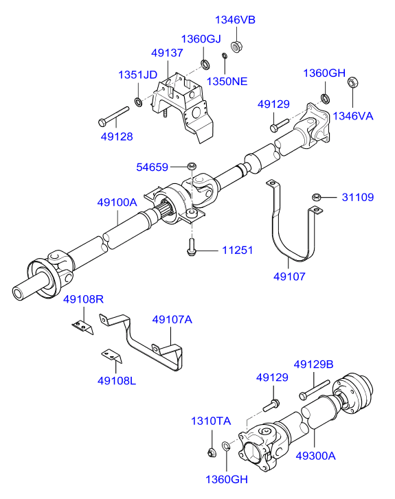 PROPELLER SHAFT (4WD)