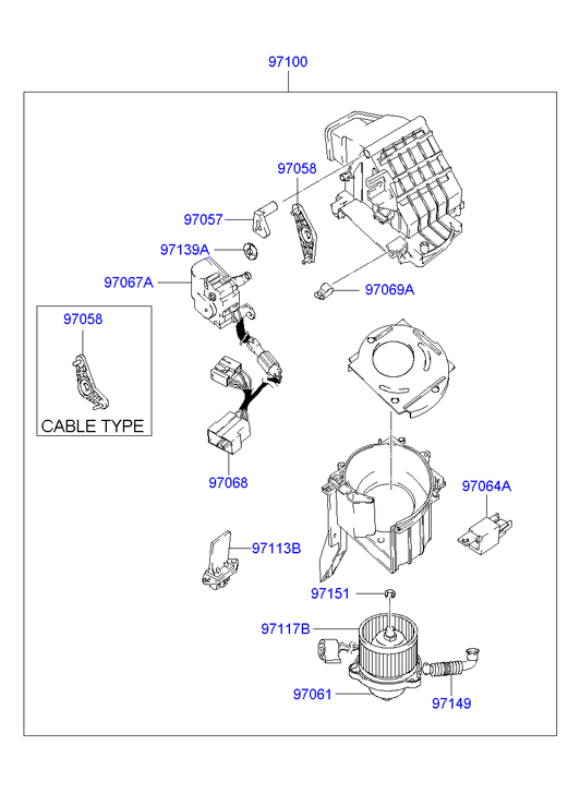 AIR CONDITIONER SYSTEM - EVAPORATOR