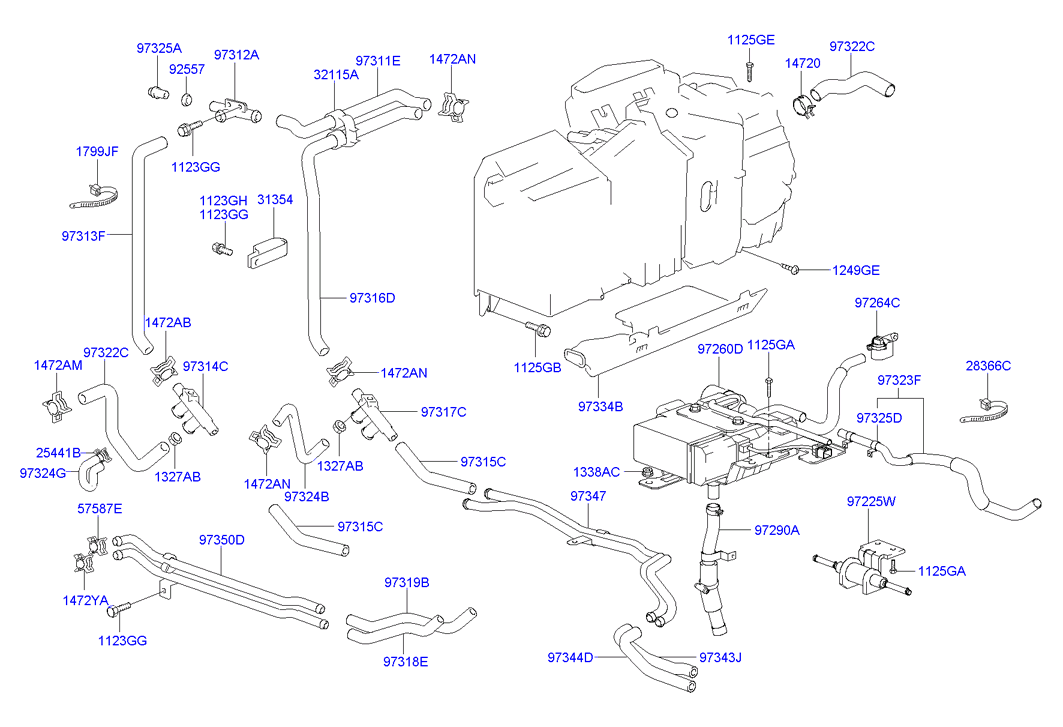 AIR CONDITIONER SYSTEM - EVAPORATOR